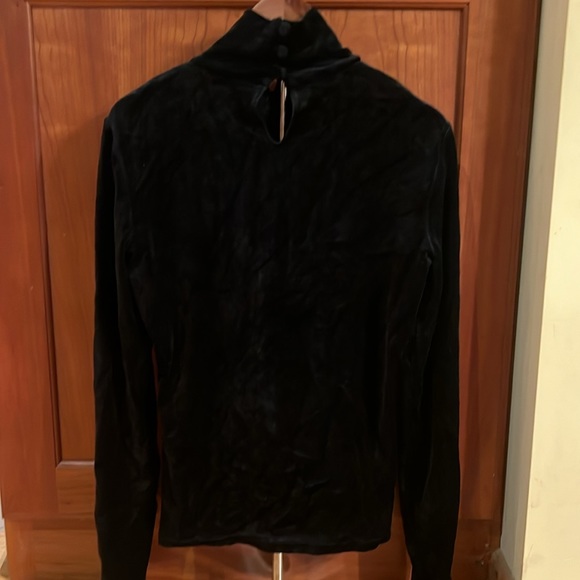 Theory black velvet turtle neck - Picture 2 of 4